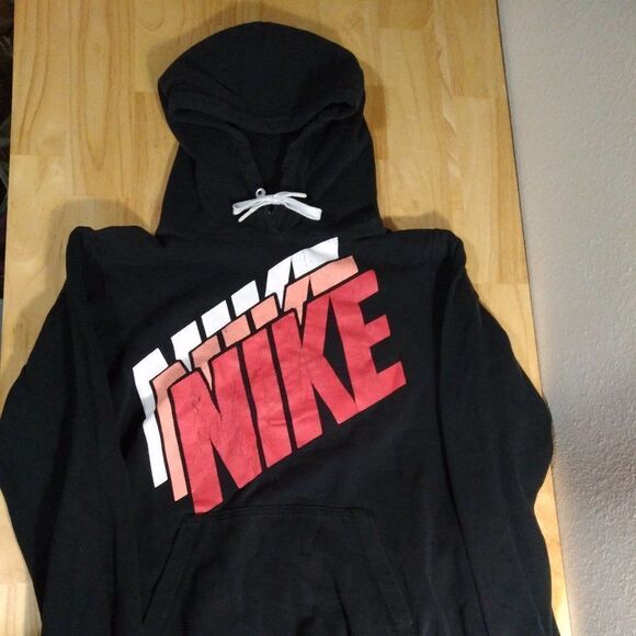 Vintage Nike Spell Out Logo Hoodie Sweatshirt - Picture 1 of 11